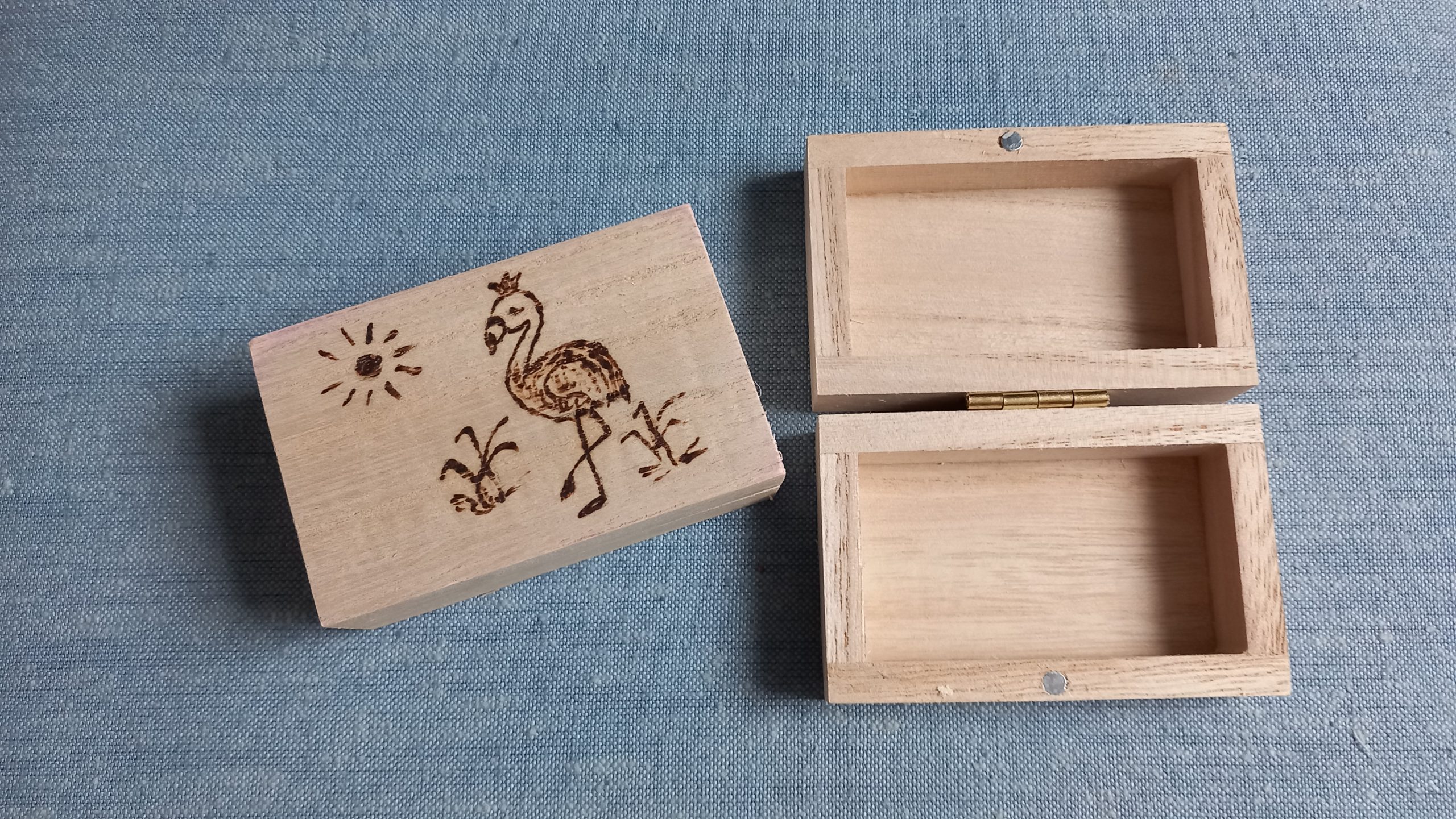 Holzkisterl mini "Flamingo"