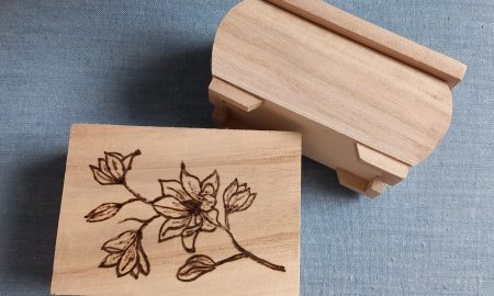 Holzschatulle "Blumen"