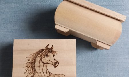 Holzschatulle "Pferd"