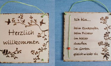 Schild "Ich bin ..."